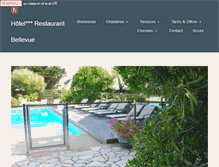 Tablet Screenshot of hotel-bellevuequiberon.com